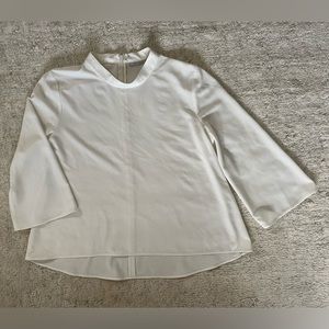 Woman’s Halogen White 3/4 Sleeve Top Size Medium